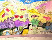 Over the Salagou Valley from Mas Lubin