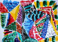 acetate abstract sketch